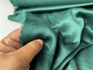 Fastvævet viscose - crepe de chine look i flaskegrøn